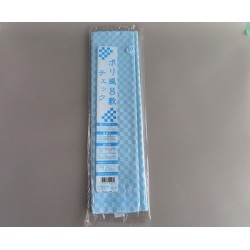 ポリ風呂敷 ブルーチェック 90×90cm 10枚入 　★メーカー直送(6401079)