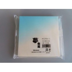 敷紙 夢敷紙 4寸(120×120mm) ブルー 100枚入　　★メーカー直送(193304)