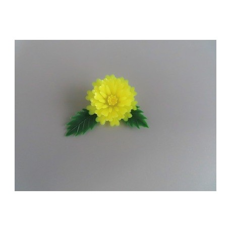 造花 豆菊 黄 100入×10  DK-35 幅43×高さ32(mm)　料理　オードブル　弁当　盛り付け　プラスチック　★メーカー直送★　