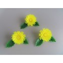 造花 豆菊 黄 100入×10  DK-35 幅43×高さ32(mm)　料理　オードブル　弁当　盛り付け　プラスチック　★メーカー直送★　