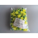 造花 豆菊 黄 100入×10  DK-35 幅43×高さ32(mm)　料理　オードブル　弁当　盛り付け　プラスチック　★メーカー直送★　
