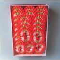 料理飾り 雅扇子(小) 100入 No.6300 85×50(mm)　オードブル　弁当　盛り付け　飾り　冠婚葬祭　紙　★メーカー直送★　