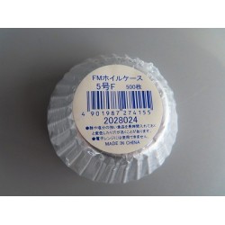 ホイルケース FMホイルケース 5号F  (約Φ35×高さ20mm)  1本(500枚)　弁当　仕切り　オーブン　調理　アルミニウム　★メーカー直送★