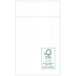 FSCミックスクレジット 六つ折ナプキン 250×250ｍｍ 100入 ポリ入 　★メーカー直送(31099)