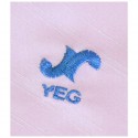 ポケットチーフ 円形 YEGロゴ刺繍入り パープル