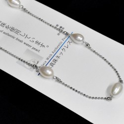 【本真珠ネックレス】ライスステーション（白）
