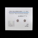 【本真珠ピアス】直結小ピアス（パープル）