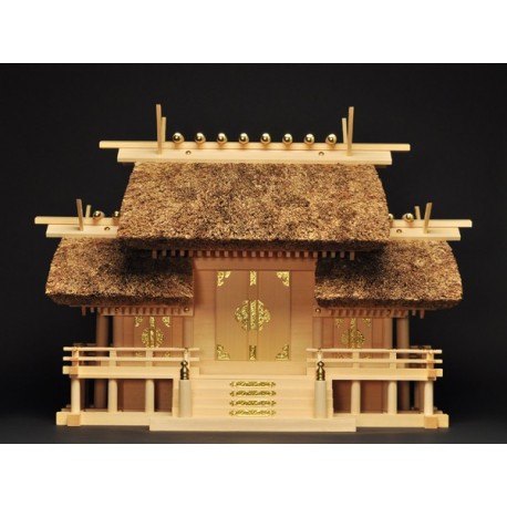 神棚 茅葺屋根違い三社宮〈K-4〉