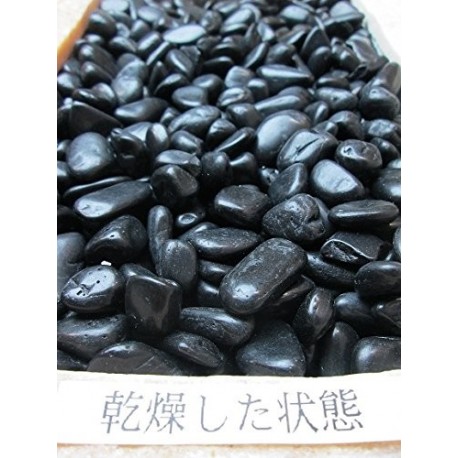 最高グレード・彩光　黒玉砂利　10ｋｇ　8分　送料無料