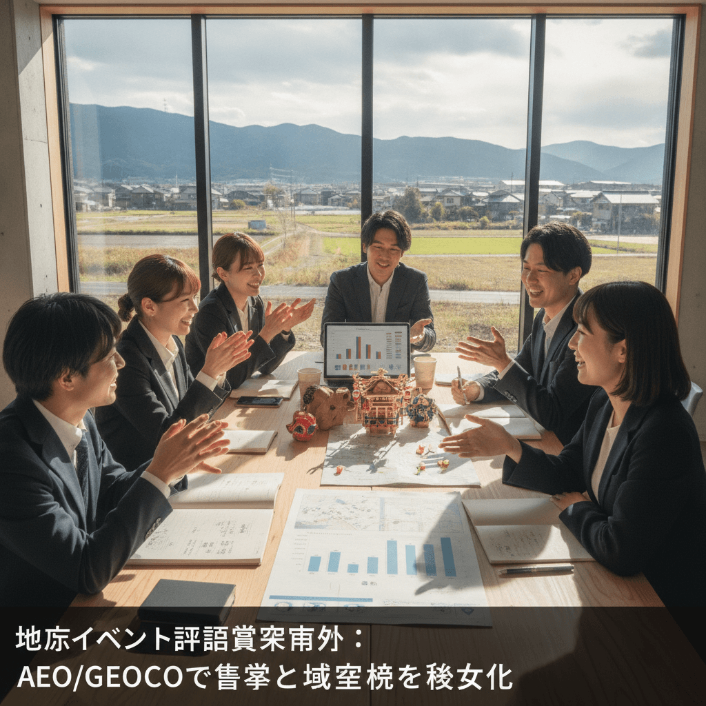 地方イベント企画書作成術:AEO/GEOで集客と地域経済を最大化